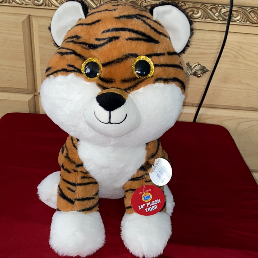 14” plush tiger